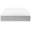 Beliani Ottoman Bed without Headboard DINAN Fabric Light Grey 140 x 200 cm (EU Double) 6