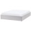 Beliani Ottoman Bed without Headboard DINAN Fabric Light Grey 140 x 200 cm (EU Double) 5
