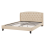 Beliani Bed Fabric BORDEAUX 140 x 200 cm (EU Double) Beige 8