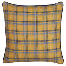 Throw Cushion DICENTRA 45 x 45 cm Yellow Checked