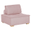 Beliani 1-Seat Section TIBRO Pink Fabric 1