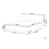 Beliani Bed Fabric SAVERNE 160 x 200 cm (EU King Size) Light Grey 3