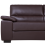 Beliani Sofa 3 Seater VOGAR Faux Leather Dark Brown 8