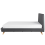 Beliani Bed Fabric VIENNE 180 x 200 cm (EU Super King) Grey 7