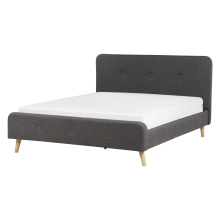 Bed Fabric RENNES II 160 x 200 cm (EU King Size) Dark Grey