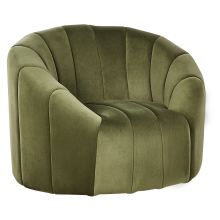 Armchair MALUNG Velvet Dark Green