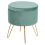Beliani Storage Pouffe SILAS Velvet Mint Green 1
