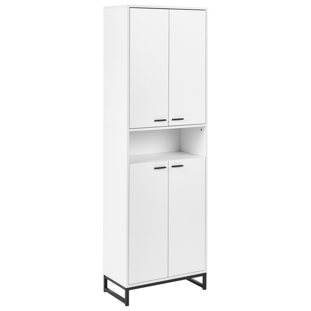 Photos - Shoe Cabinet / Rack Beliani Shoe Storage Cabinet MATANE White 