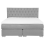 Beliani Divan Bed Fabric DUCHESS 160 x 200 cm (EU King Size) Light Grey 6
