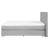 Beliani Divan Bed Fabric DUCHESS 160 x 200 cm (EU King Size) Light Grey 7