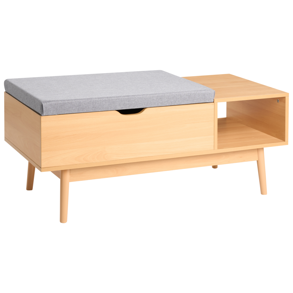 Beliani Shoe Bench Bourke Light Brown