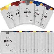 20 ks puzdier na karty s RFID blokovaním, protišmykové ochranné puzdrá na kreditné karty pre bezpečné cestovanie a každodenné použitie