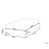 Beliani Bed without Headboard Fabric ROANNE 90 x 200 cm (EU Single) Grey 5