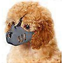 Atmungsaktiver Silikon-Maulkorb für Hunde - für kleine und mittelgroße Hunde (Pudel/Dackel) -