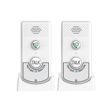 2-pack trådlösa intercoms för hemmet, dubbelriktad uppringare, ultralånga avstånd, bärbar trådlös röstintercom, Eld