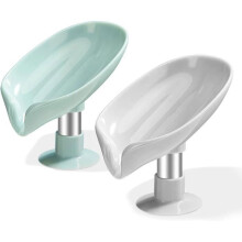Suport de duș cu ventuză pentru săpunieră, tavă de scurgere din plastic, curățare ușoară, accesoriu de baie