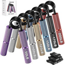 Grip Strength Trainer, 6 db-os Grip Strength Trainer szett (50-350LB), Csúszásmentes kéz-grip erősítő, Csukló-alkar erős