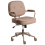 Beliani Desk Chair PARAMUS Faux Leather Light Brown 1