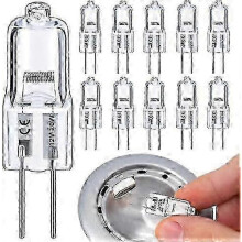 10-pakning G4 20W halogenpærer, 12V dimbar varmhvit 2800K, 300LM bi-pin-pærer