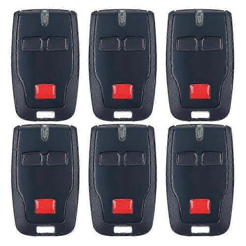 6Pcs 2 Channel Remote Control Transmitter, Compatible with BFT Mitto B RCB02 R1 433MHz