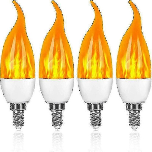 Dekorativ 3W E14 LED-pære med flammeeffekt