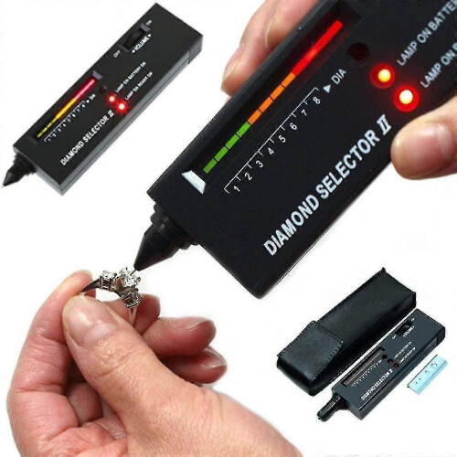Professional Diamond Tester with LED Indicator for Authenticating Black Diamonds and Gemstones Jewelry Appraisal Tool