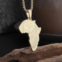 Classic Ancient Egyptian Eye of Horus Pendant Necklace Stainless Steel Amulet Jewelry