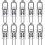 10 Pack G4 Halogen Bulbs 10W 12V Clear Capsule 2 Pin Base Warm White Dimmable 1