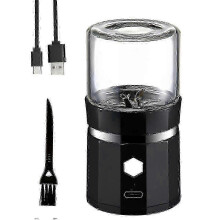 USB Rechargeable Electric Herb Grinder Portable Spice Mill with Cleaning Brush for Vanilla Tea Seasonings