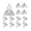 Becuri halogene MR11 GU4 12V, alb cald 2700K (pachet de 12) 1