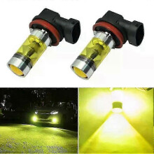 2 Stück gelbe LED-Nebelscheinwerferlampen H11 H8 DC 12-24V 4300K 1500LM Tagfahrlicht
