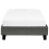 Beliani Bed without Headboard Fabric ROANNE 90 x 200 cm (EU Single) Grey 6