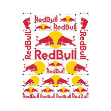 Motorcycle Red Bull Logo Decals, Helmet Stickers for Honda and KTM, Durable Waterproof Vinyl