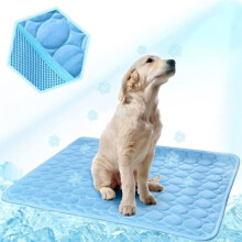 Alfombrilla refrescante lavable para perros, almohadilla de seda helada para mascotas para asientos de coche, uso interior y exterior,