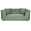 Beliani Sofa 2 Seater HABO Fabric Green 1