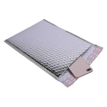 50 Pcs Aluminum Film Bubble Envelope Bag Logistics Express Transport Packaging Bag Bubble Pouch (sil