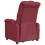VidaXL vidaXL Massagesessel Elektrisch Weinrot Stoff 6
