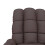 VidaXL vidaXL Massagesessel Elektrisch Dunkelbraun Stoff 9