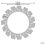 Beliani Wall Mirror MANGALORE 54 cm 54 cm Metal White 5
