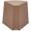Beliani Set of 4 Garden Stools EVROS Brown 5