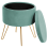 Beliani Storage Pouffe SILAS Velvet Mint Green 7