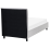 Beliani Bed Fabric SENNEZ 90 x 200 cm (EU Single) Light Grey 5