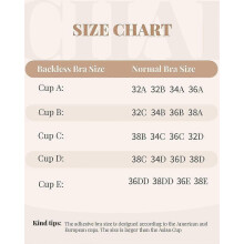 (D, female) Plunge Sticky Bra Push Up,Invisible Adhesive Bras,Deep V Strapless No Show Bra Reusable for Wedding Dress 26s