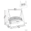 Beliani Patio Swing NORCIA Metal Brown 3