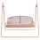 Beliani Patio Swing NORCIA Metal Brown 4