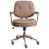 Beliani Desk Chair PARAMUS Faux Leather Light Brown 4