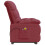 VidaXL vidaXL Massagesessel Elektrisch Weinrot Stoff 5