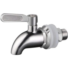 Robinet de rechange en acier inoxydable pour distributeurs de boissons, 16 mm, bec verseur durable