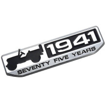 Insigne métallique commémoratif du 75e anniversaire (1941) pour Jeep Wrangler Cherokee Patriot Compass 2016