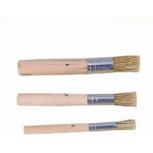 Ensemble de 3 pinceaux creux, pinceaux acryliques optimisés pour la peinture à l'huile, la cire, la gouache, la peinture acrylique et l
